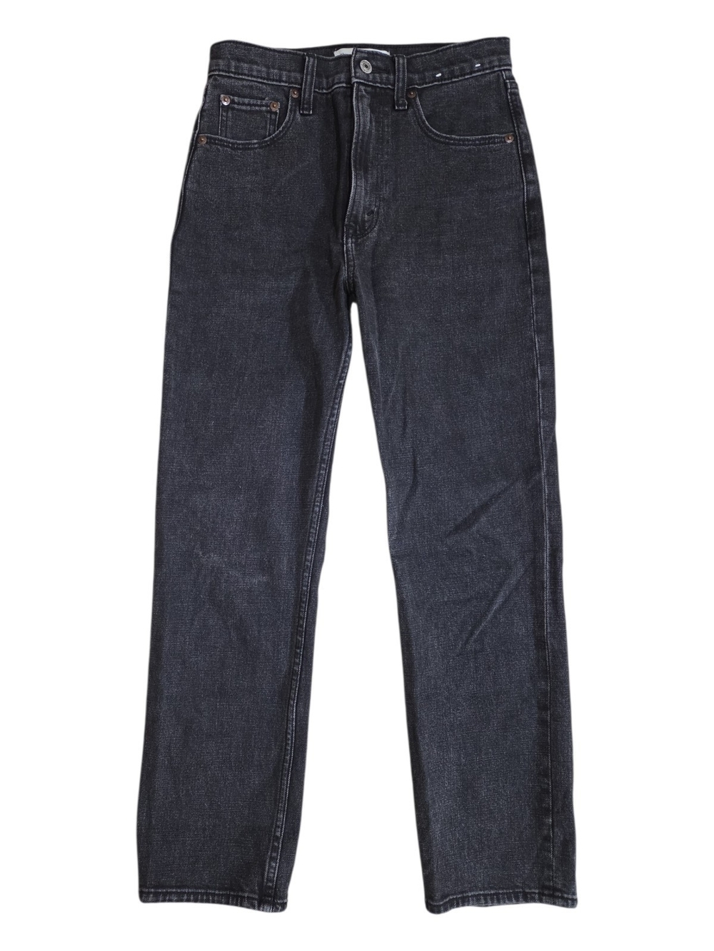Abercrombie & Fitch Women's Ankle Straight Leg Jeans - Black Wash 26/2R